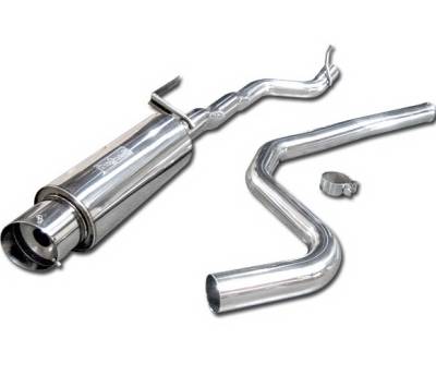 4 Car Option - Pontiac Sunfire 4 Car Option Cat-Back Exhaust System with Stainless Steel Tip - MUX-CCV95
