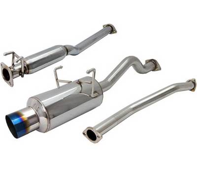 4 Car Option - Honda Civic HB EP3 4 Car Option Cat-Back Exhaust System with Titanium Tip - MUX-HC01-TT