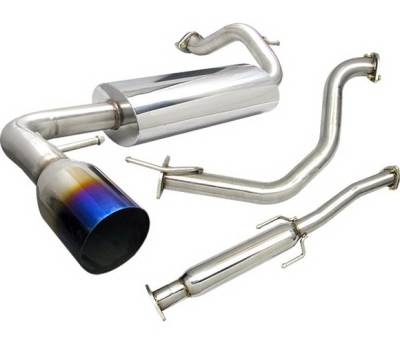 4 Car Option - Honda CRX 4 Car Option Cat-Back Exhaust System with Titanium Tip - MUX-HX88-TT