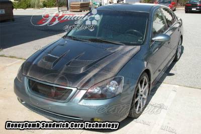 AIT Racing - Nissan Altima AIT Racing Raiden Style Carbon Fiber Hood - NA02BMRDNCFH