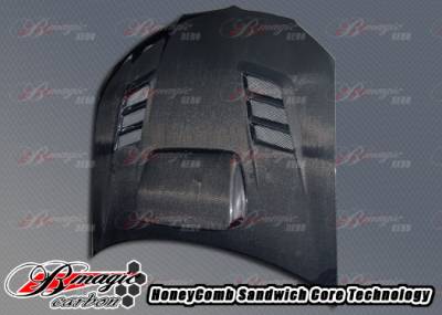 AIT Racing - Subaru Impreza AIT Racing R1 Style Carbon Fiber Hood - SI06BMR1SCFH