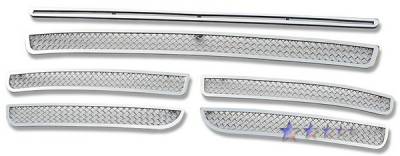 APS - Volkswagen Touareg APS Wire Mesh Grille - Bumper - Stainless Steel - V75513T