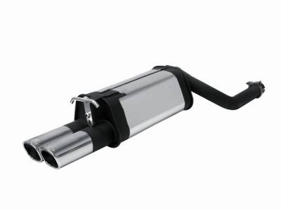 Remus - Mercedes-Benz E Class Remus Rear Silencer with Dual Exhaust Tips - Square - 508597 0542