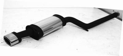 Remus - Audi RS6 Remus Rear Silencer - Left Side with Exhaust Tip - Oval - 049102 0514ML