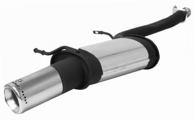 Remus - Audi A4 Remus Rear Silencer - Right Side with Exhaust Tip - Round - 048001 0570FR