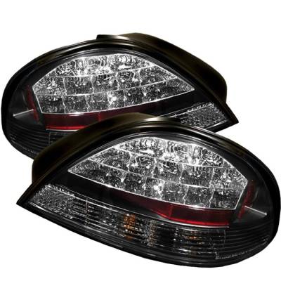 Spyder - Pontiac Grand Am Spyder LED Taillights - Black - 111-PGAM99-LED-BK