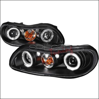Spec-D - Chevrolet Malibu Spec-D Halo LED Projector Headlights - Black - 2LHP-MBU99JM-TM