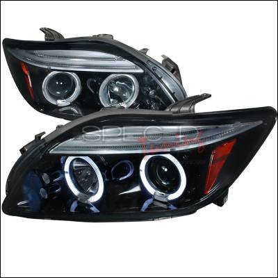 Spec-D - Scion tC Spec-D Halo Projector Headlight Gloss - Black Housing - Smoke Lens - 2LHP-TC05G-TM