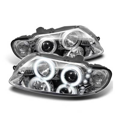 Spyder Auto - Pontiac GTO Spyder Halo LED Projector Headlights - Chrome - 444-TCAM02-HL-C