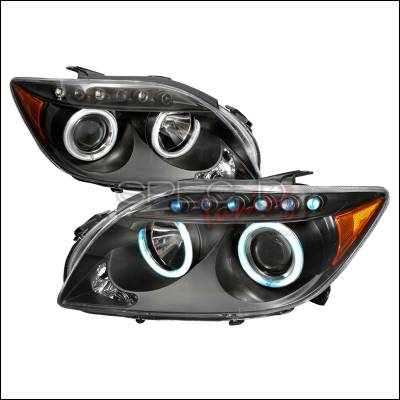 Spec-D - Scion tC Spec-D CCFL Halo Projector Headlights - Black - 4LHP-TC05JM-KS