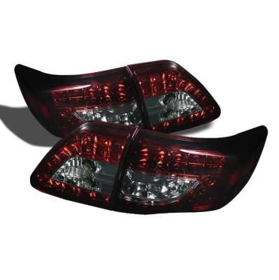 Spyder Auto - Toyota Corolla Spyder LED Taillights - Red Smoke - ALT-YD-TC09-LED-G2-RS