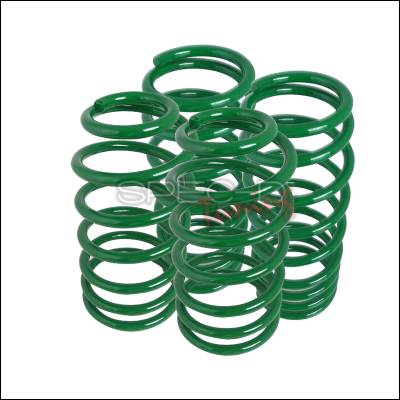 Spec-D - Volkswagen Jetta Spec-D Lowering Springs - Green - CL-JET99GN-DK