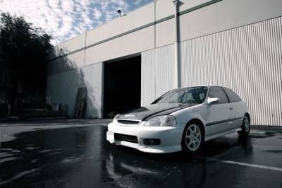 Seibon - Honda Civic OE-Style Seibon Carbon Fiber Body Kit- Hood!!! HD9900HDCV-OE