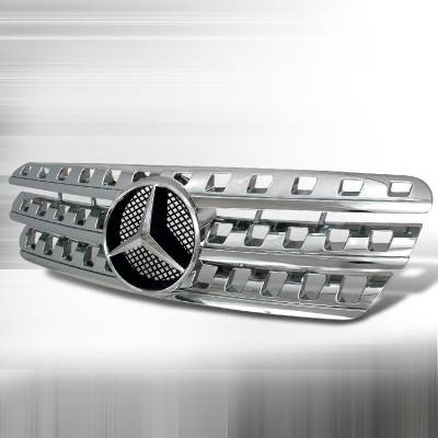Spec-D - Mercedes-Benz ML Spec-D AMG Grille - Chrome - HG-BW16396AMG-C