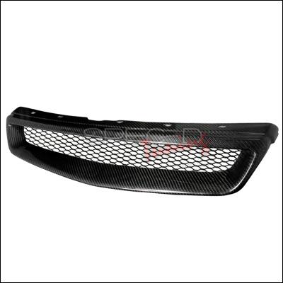 Spec-D - Honda Civic Spec-D Type R Style Front Hood Grille - HG-CV99CFTR-SD