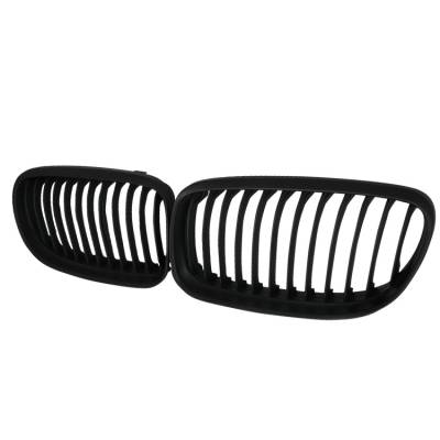 Spec-D - BMW 3 Series Spec-D Front Hood Grille - Black - HG-E9009BB