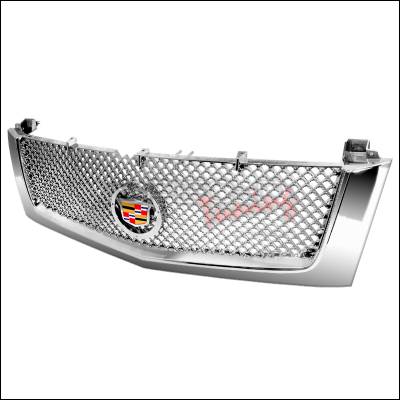 Spec-D - Cadillac Escalade Spec-D Mesh Grille - Chrome - HG-ECLD02C-RS