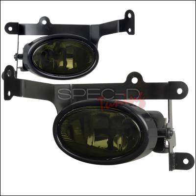 Spec-D - Honda Civic Spec-D Fog Lights - Smoked Lens - LF-CV062GOEM-RS