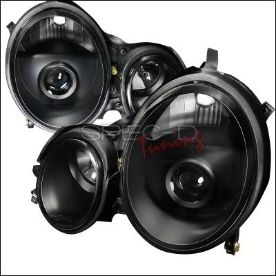 Spec-D - Mercedes-Benz E Class Spec-D Projector Headlights - Black Housing - LHP-BW21000JM-APC
