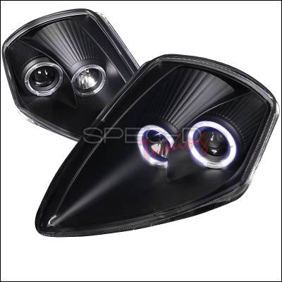 Spec-D - Mitsubishi Eclipse Spec-D Halo Projector Headlights - Black Housing - LHP-ELP00JM-ABM