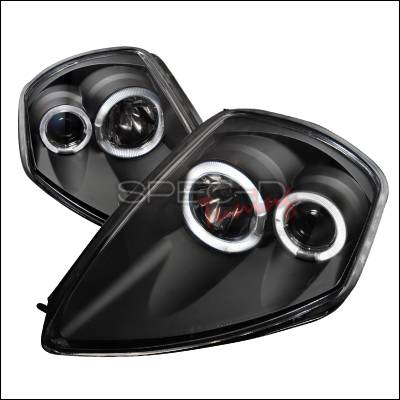 Spec-D - Mitsubishi Eclipse Spec-D Dual Halo Projector Headlights - Black - LHP-ELP00JM-WJ