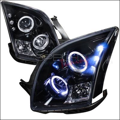 Spec-D - Ford Fusion Spec-D Projector Headlight Gloss - Black Housing - Smoke Lens - LHP-FUS06G-TM
