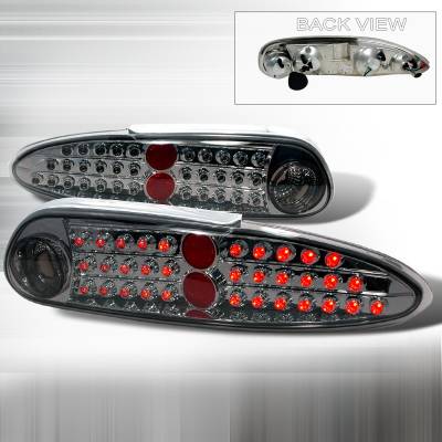 Spec-D - Chevrolet Camaro Spec-D LED Taillights - Smoke - LT-CMR93GLED-KS