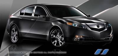 SES Trim - Acura TL SES Trim Pillar Post - 304 Mirror Shine Stainless Steel - 6PC - P250