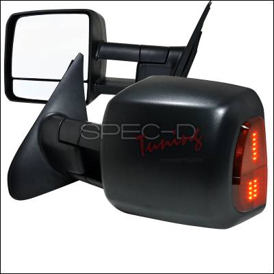 Spec-D - Toyota Tundra Spec-D Towing Mirrors - Power - RMX-TUN07LEDH-P-FS