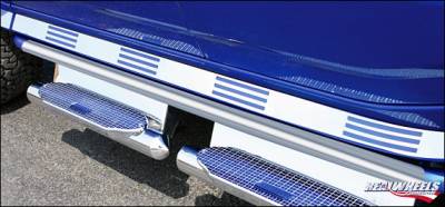 Shape Hummer Rocker Hummer H2 RealWheels Slotted Side Rocker Panels - Polished Stainless ...