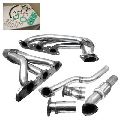 Spyder Auto - Pontiac Grand Prix Spyder Exhaust Header - Chrome - TS-HE-PGPRIX97-C