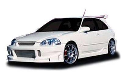 KBD Urethane - Honda Civic BC Spec Style KBD Urethane Front Body Kit Bumper 37-2035