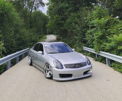 KBD Urethane - Infiniti G35 Sedan Hidori KBD Urethane Front Body Kit Bumper 37-2253