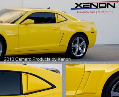 Xenon - Chevrolet Camaro Xenon Rear Lower Body Scoop Kit with Black Inserts - Left & Right - 12900
