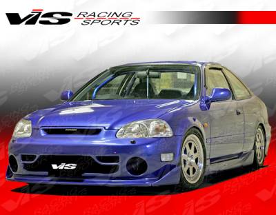 VIS Racing - Honda Civic 2DR VIS Racing Techno R Full Body Kit - 99HDCVC2DTNR-099