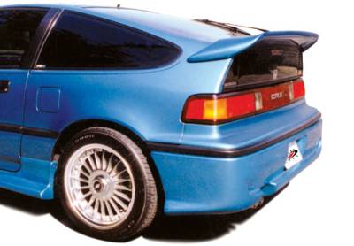 VIS Racing - Honda CRX VIS Racing Whaletail Spoiler with Wiper Hole - without Light - 49231