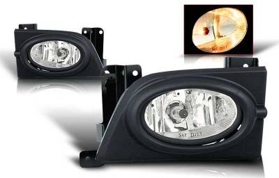 WinJet - Honda Civic 4DR WinJet OEM Fog Light - Smoke - Wiring Kit Included - WJ30-0059-11