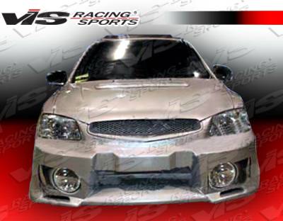 VIS Racing. - Hyundai Accent 4DR VIS Racing EVO-5 Front Bumper - 00HYACC4DEVO5-001