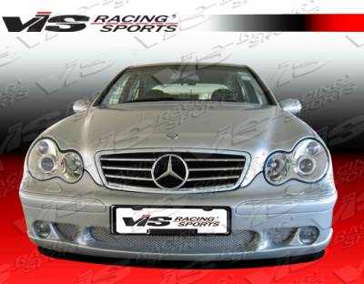 VIS Racing - Mercedes-Benz C Class VIS Racing Laser Front Bumper - 01MEW2034DLS-001