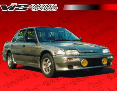 VIS Racing - Honda Civic 4DR VIS Racing Techno R Front Bumper - 88HDCVC4DTNR-001