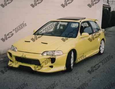Honda Civic 2DR & HB VIS Racing Invader-2 Front Bumper