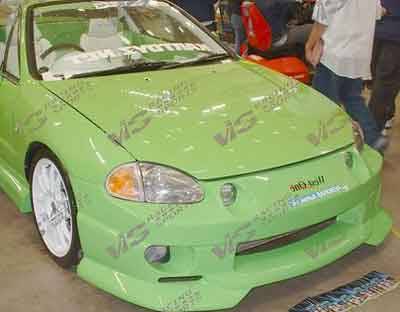 VIS Racing - Honda Del Sol VIS Racing Strada F2 Front Bumper - 93HDDEL2DSF2-001