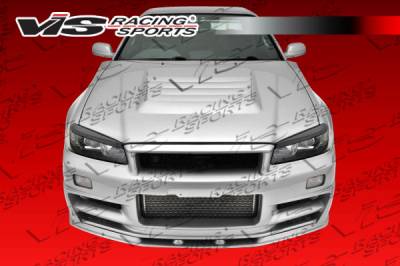 VIS Racing - Nissan Skyline VIS Racing V Spec Front Bumper - 99NSR34GTRVSC-001