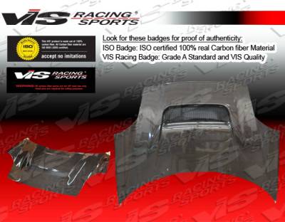 VIS Racing - Toyota MRS VIS Racing V Line Black Carbon Fiber Hood - 00TYMRS2DVL-010C