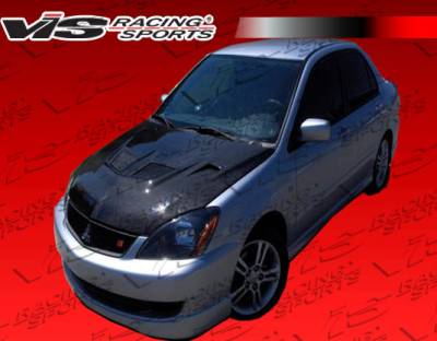 VIS Racing - Mitsubishi Lancer VIS Racing EVO Black Carbon Fiber Hood - 04MTLAN4DEV-010C