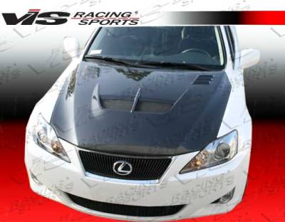 VIS Racing - Lexus IS VIS Racing Cyber Black Carbon Fiber Hood - 06LXIS34DCY-010C