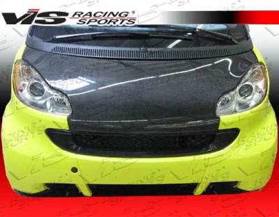 VIS Racing - Smart ForTwo VIS Racing OEM Black Carbon Fiber Hood - 08SMFR22DOE-010C