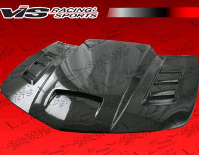 VIS Racing - Chevrolet Camaro VIS Racing Terminator Black Carbon Fiber Hood - 10CHCAM2DTM-010C