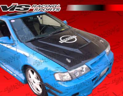 VIS Racing - Nissan Sentra VIS Racing Invader Carbon Fiber Hood - 95NSSEN4DVS-010C
