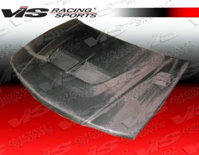 VIS Racing - Mitsubishi Mirage 4DR VIS Racing Cyber Black Carbon Fiber Hood - 97MTMIR4DJCY-010C